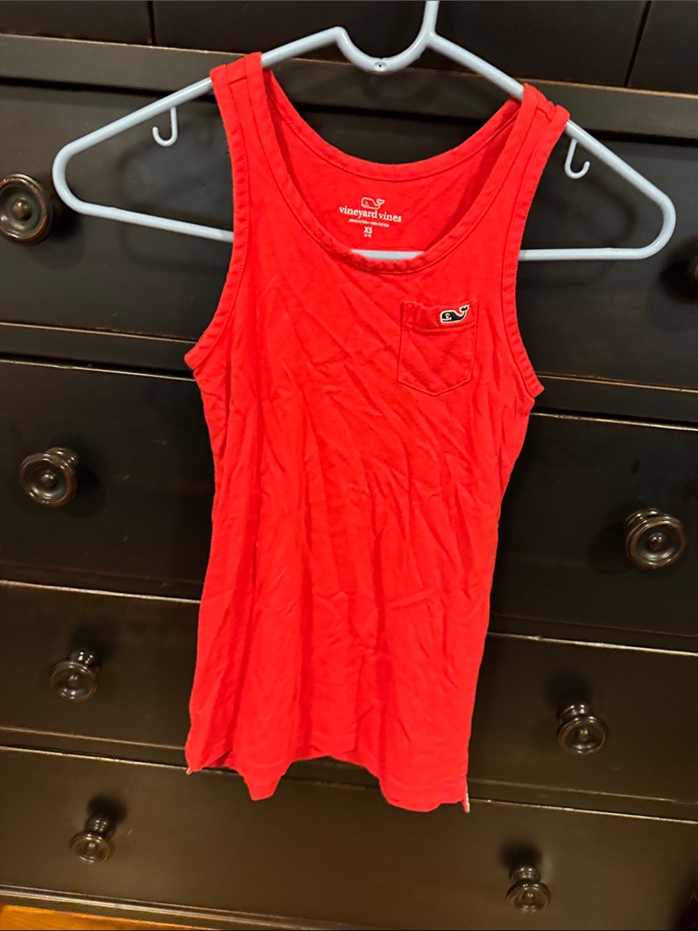 Vineyard Vines Bright Red Pocket Tank